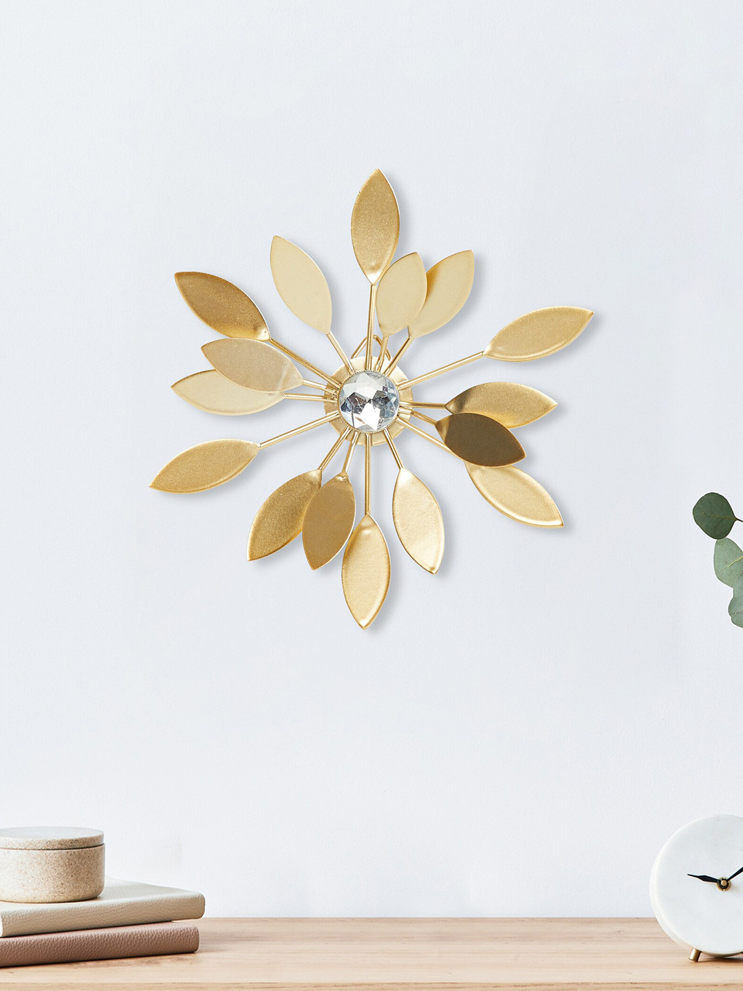 

Home Centre Ananda Golden Embellished Wall Accent, Gold