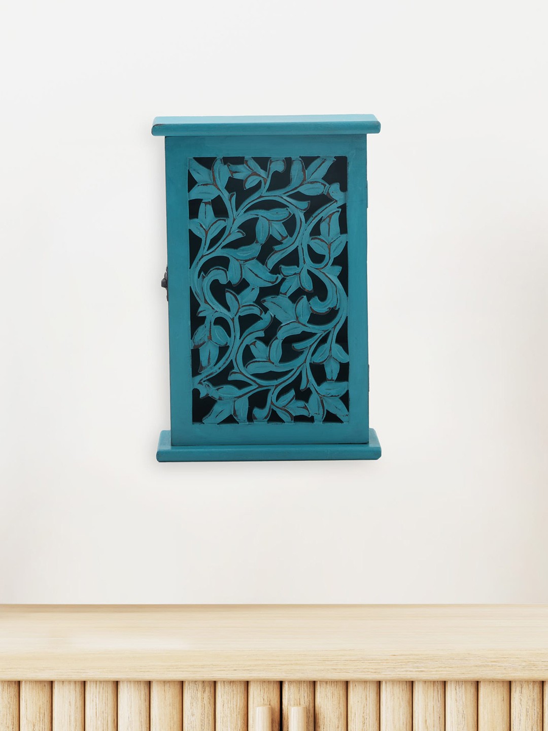 

Home Centre Blue Decorative Key Box