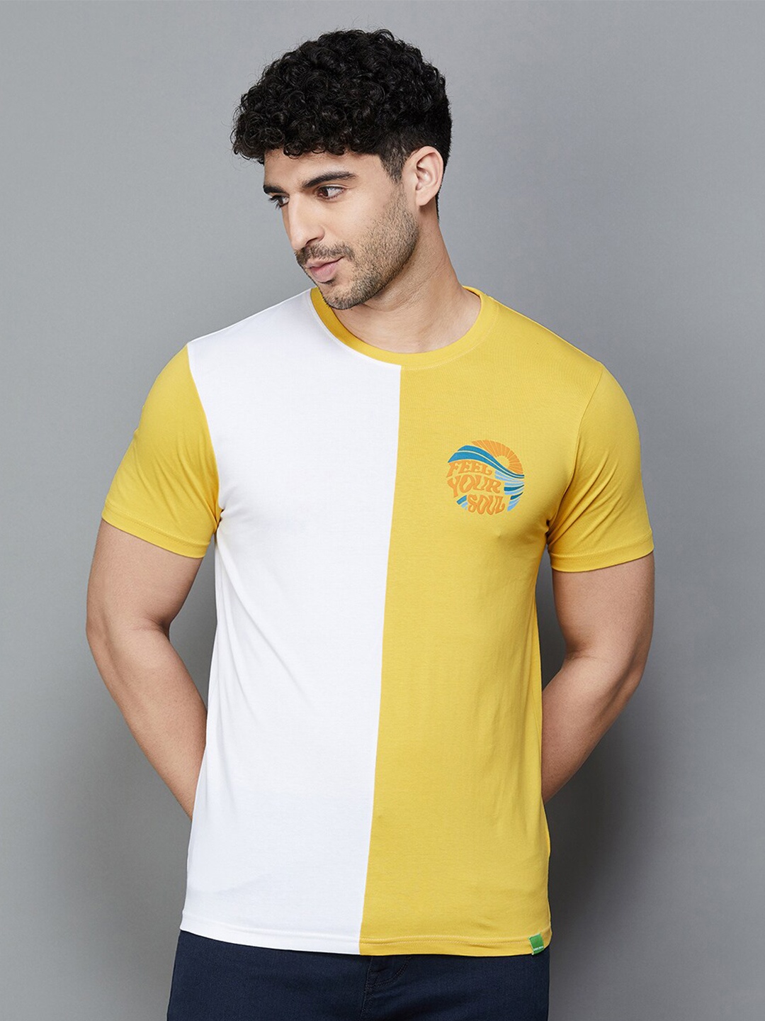 

Bossini Colourblocked Short Sleeves T-shirt, White