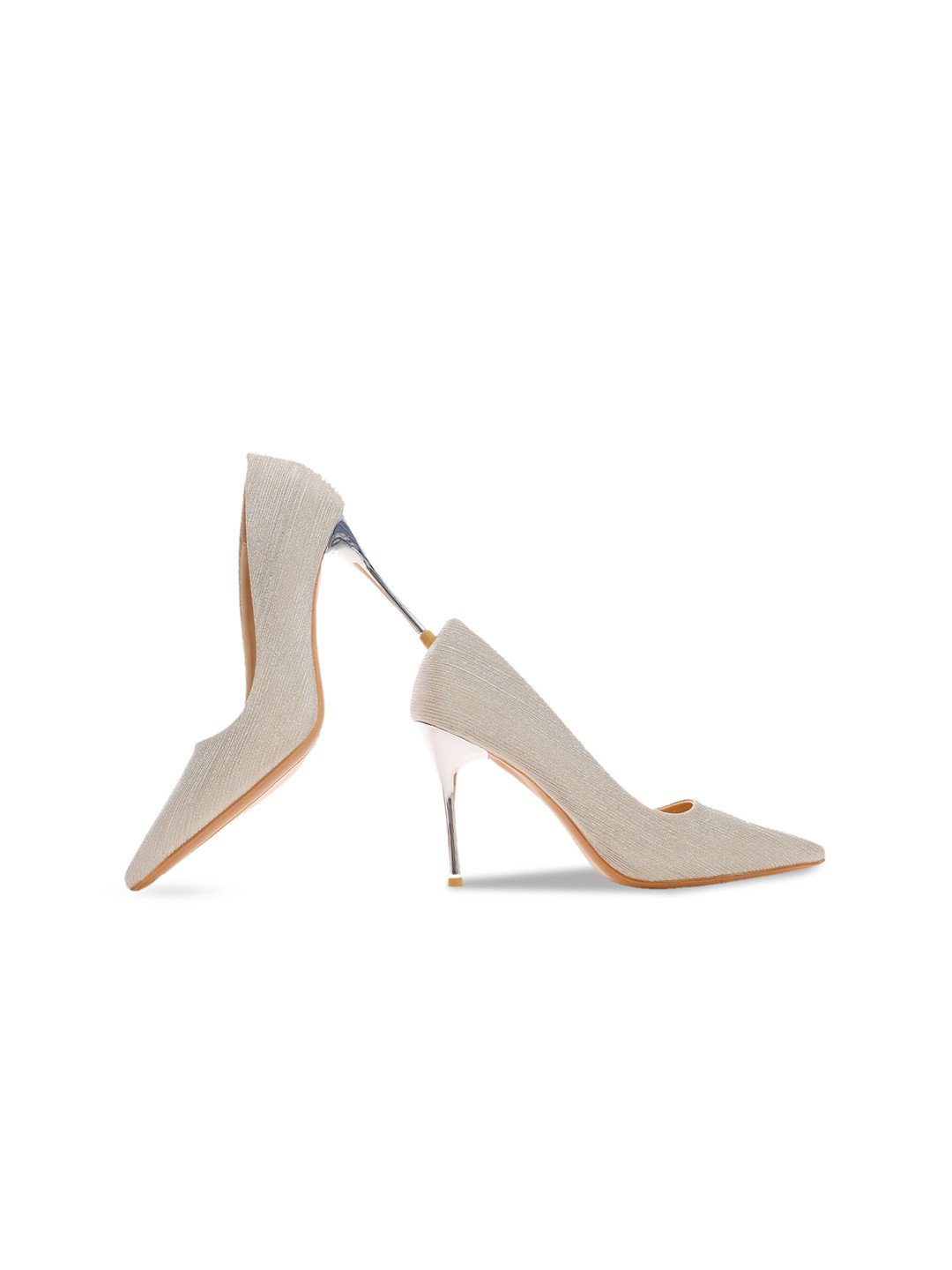 

ODETTE Pointed Toe Slim Pumps, Gold