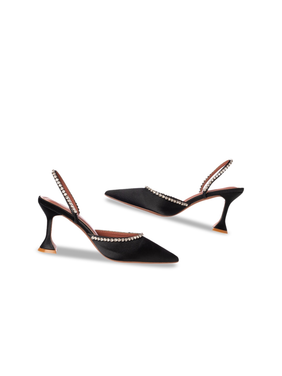 

ODETTE Pointed-Toe Heel Pumps, Black