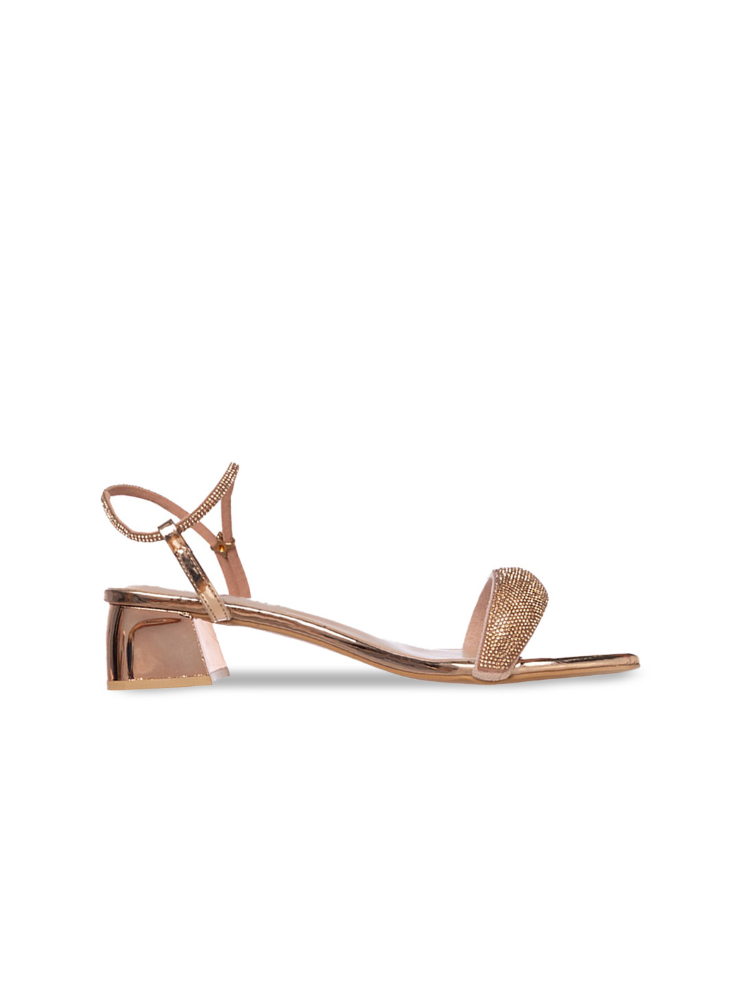 

ODETTE Embellished Blocked Heels, Brown