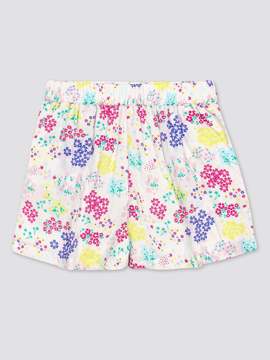 H By Hamleys Girls Floral Printed Shorts, White