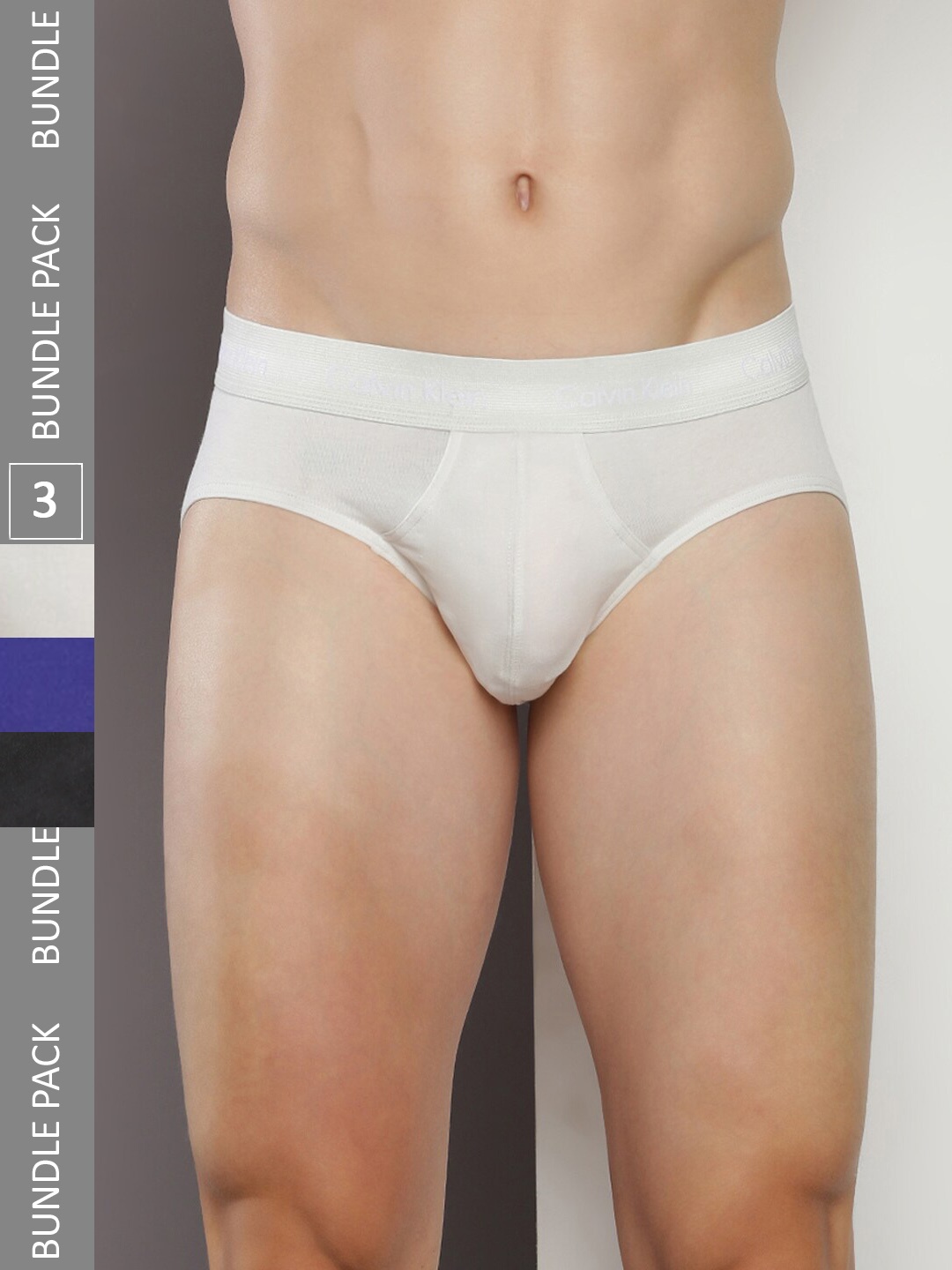 

Calvin Klein Underwear Men Pack Of 3 Mid-Rise Hipster Briefs NB2613KNV, White