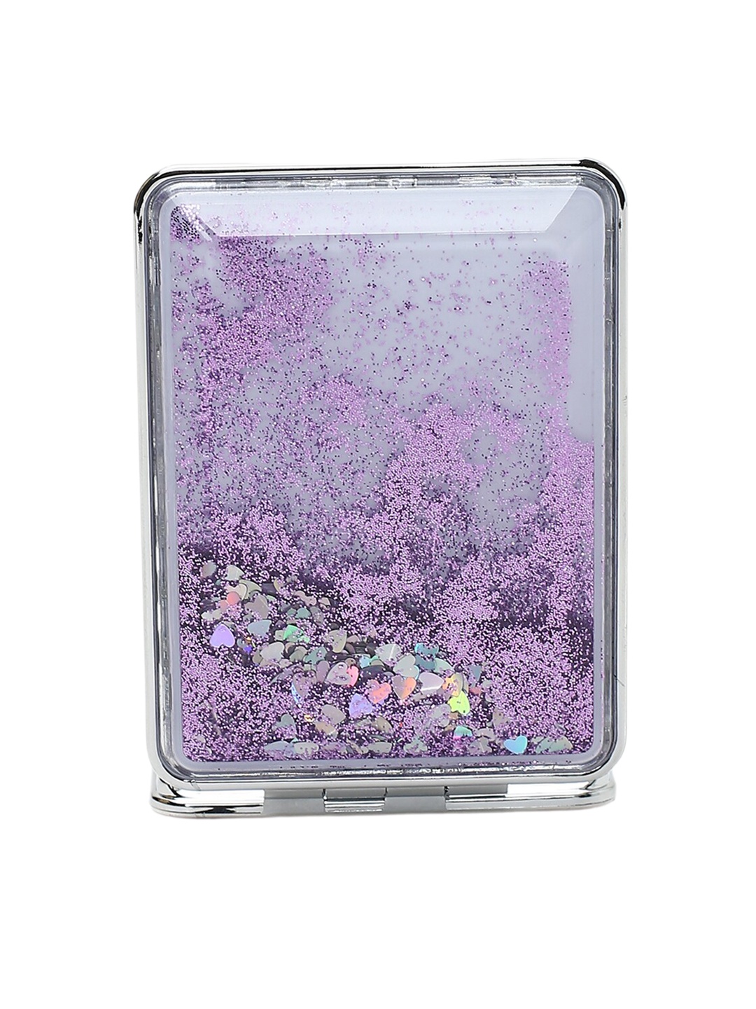

Forever 21 Glittered Make Up Compact Foldable Mirror - Purple
