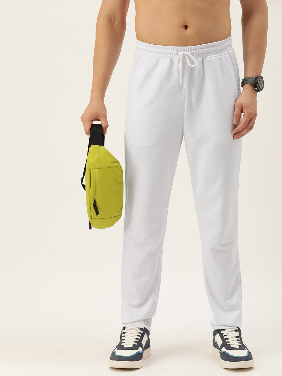 

Harvard Men Solid Track Pants, White