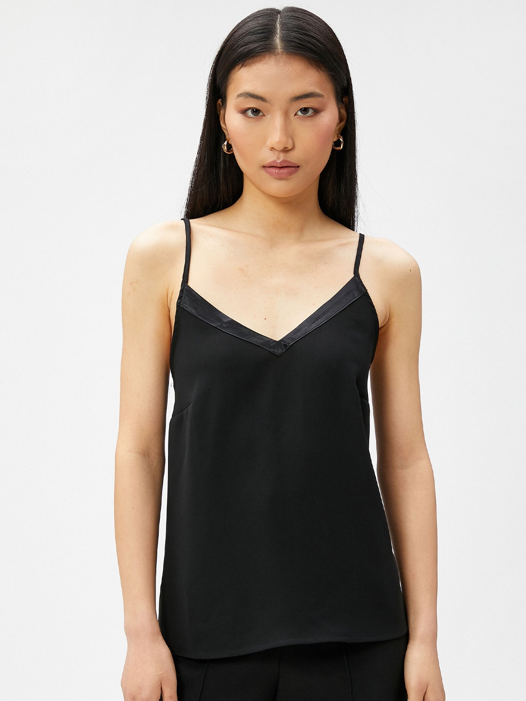 

Koton Shoulder Straps Regular Top, Black