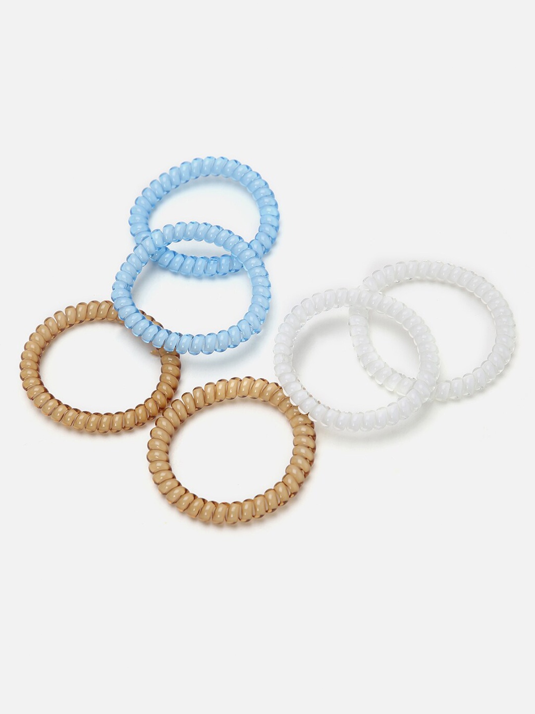 

FOREVER 21 Women Pack of 6 Ponytail Holders, Blue