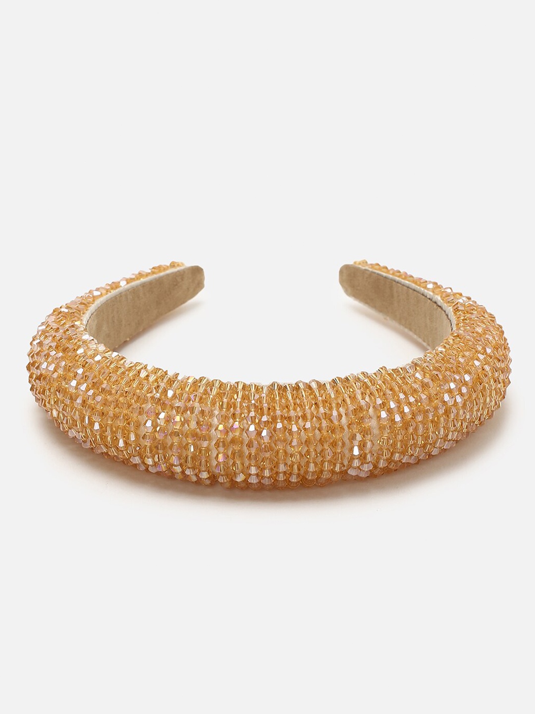 

FOREVER 21 Women Embellished Beaded Hairband, Yellow