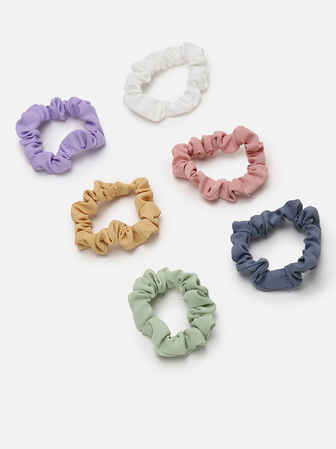 

FOREVER 21 Women Set of 6 Ponytail Holders, Yellow