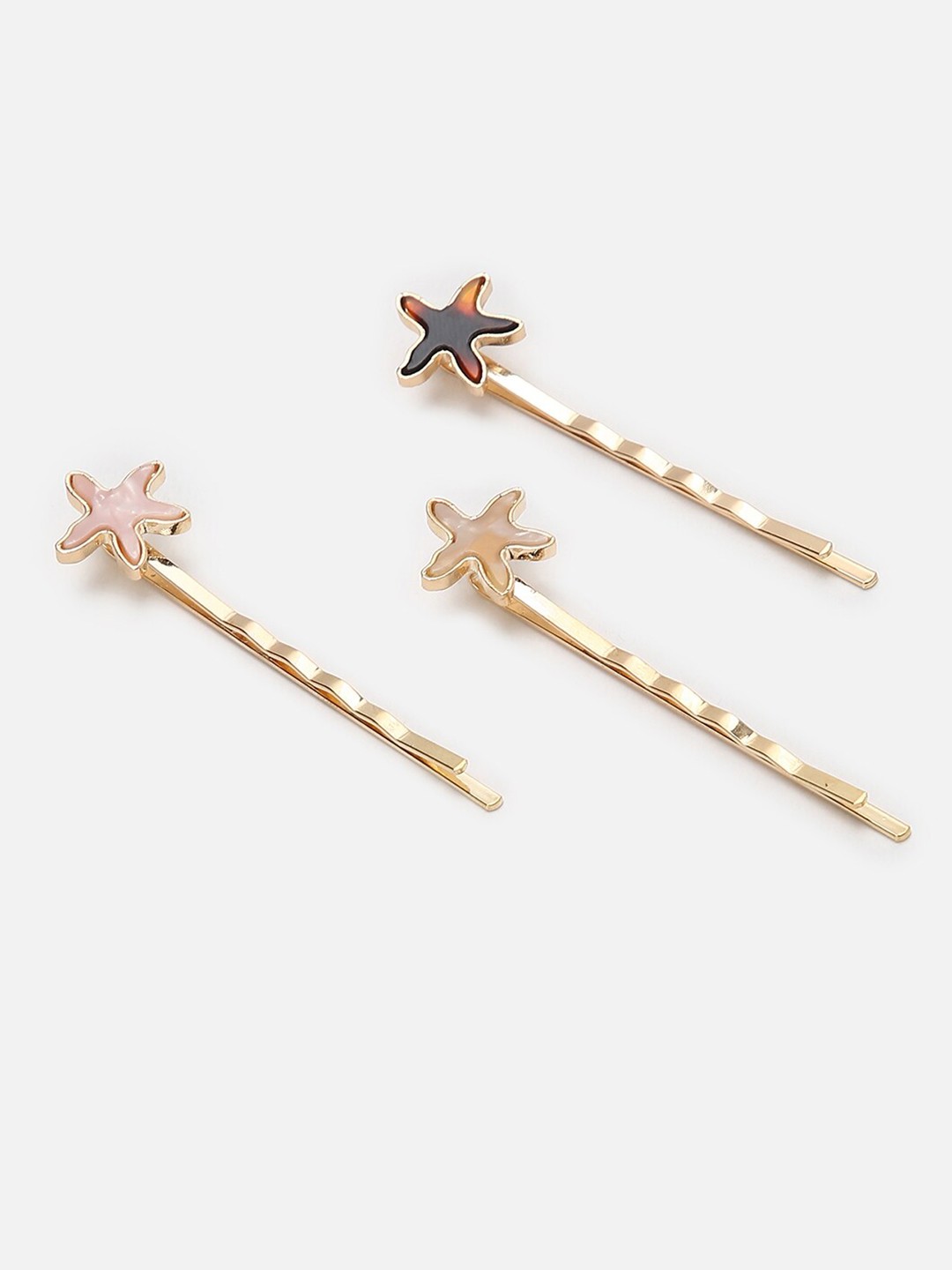 

FOREVER 21 Women Set of 3 Bobby Pins, Gold