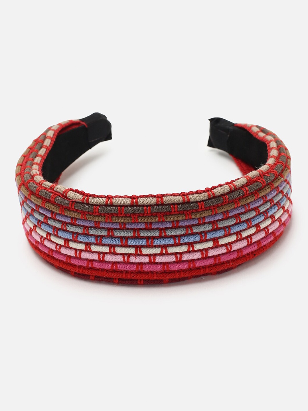 

FOREVER 21 Women Red & White Textured Hairband