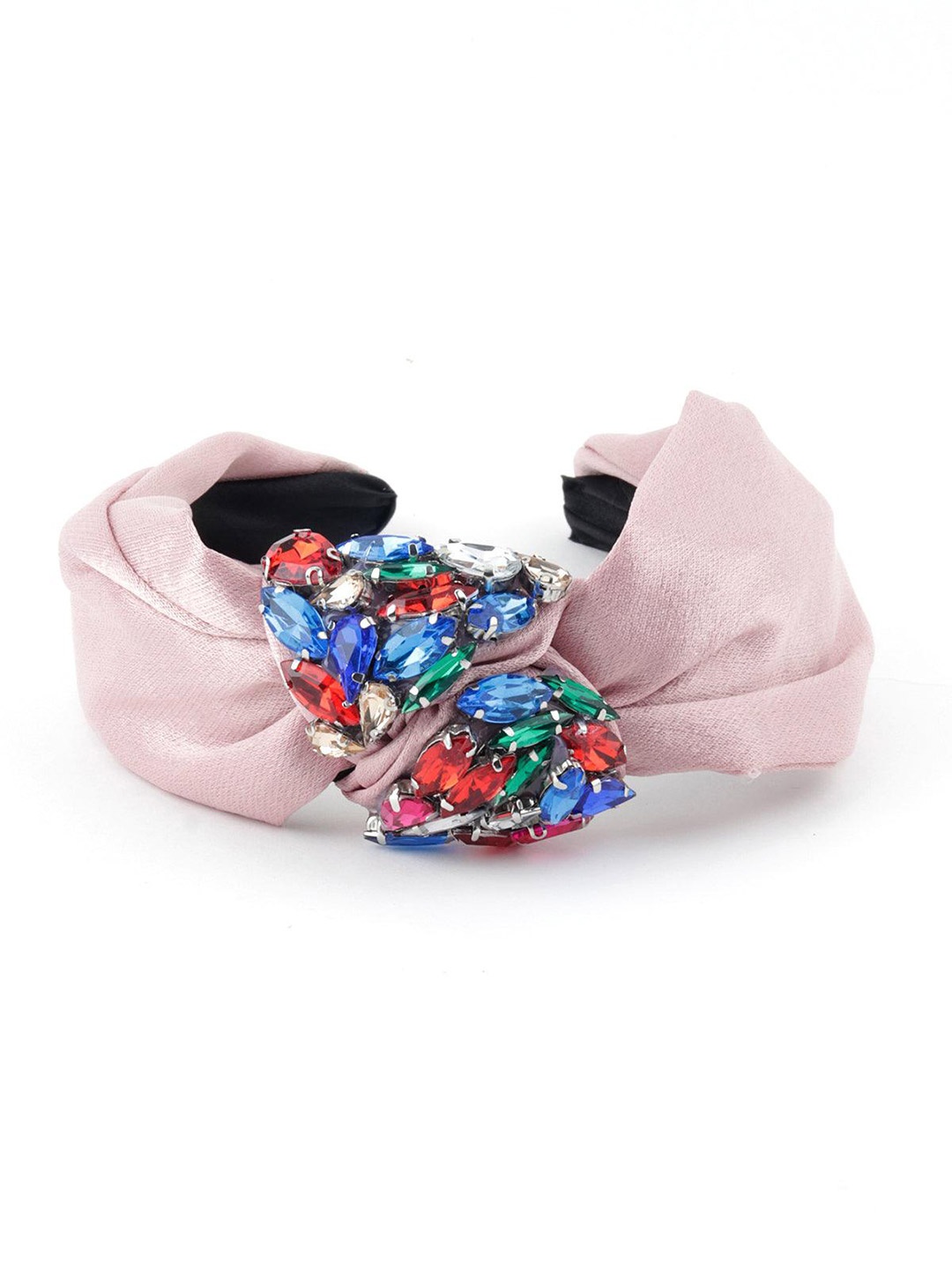 

ODETTE Women Embellished Stone Studded Hairband, Pink