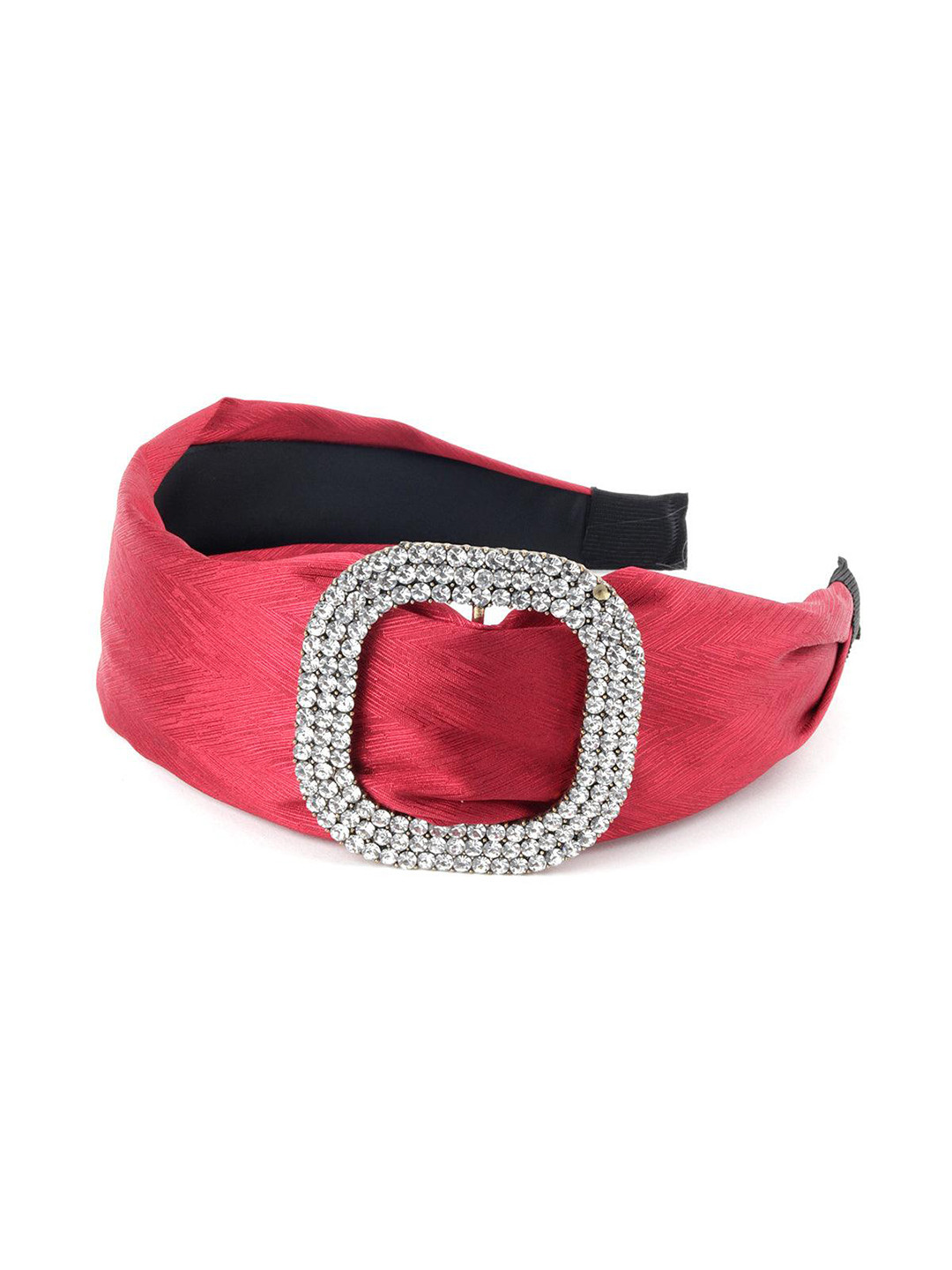 

ODETTE Stone Embellished Hairband, Red