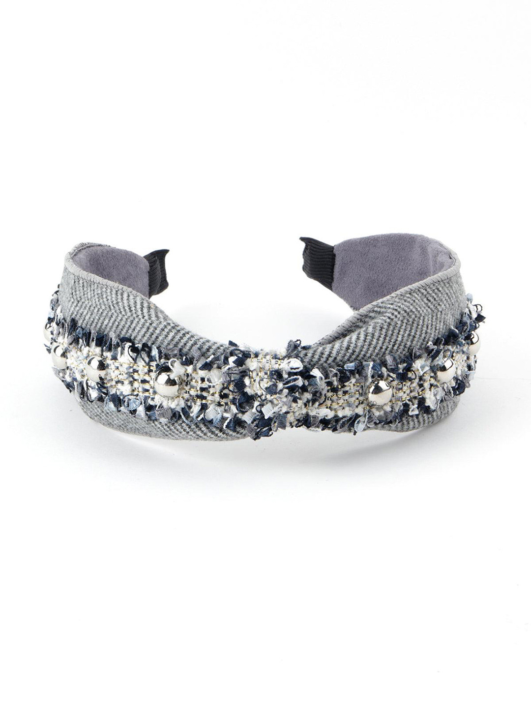 

ODETTE Embellished Hairband, Grey