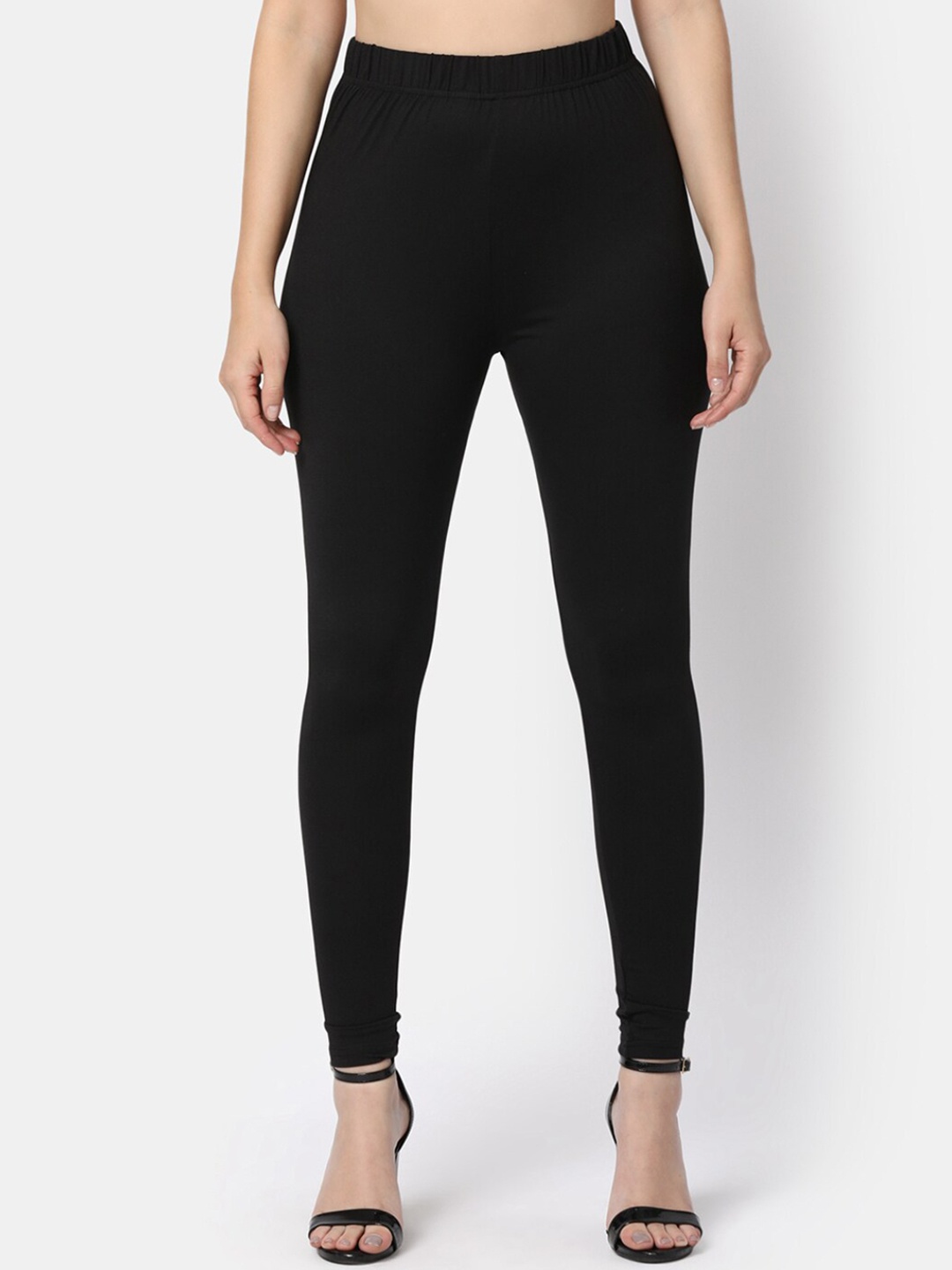 

V-Mart Women Churidar Length Leggings, Black