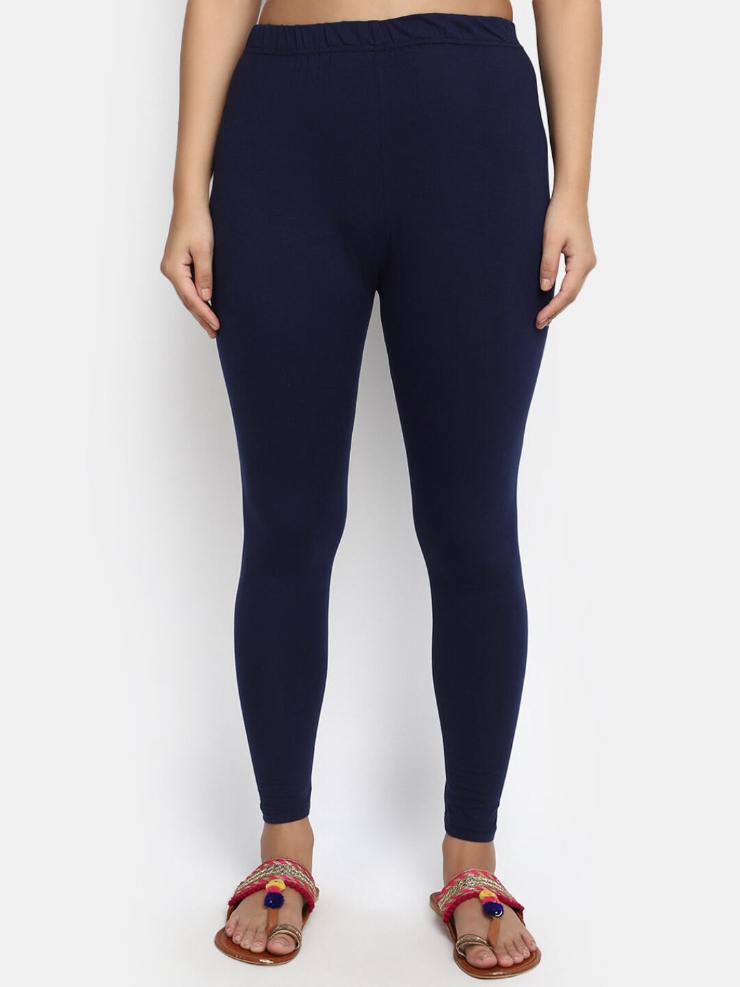 

V-Mart Women Churidar Length Leggings, Blue