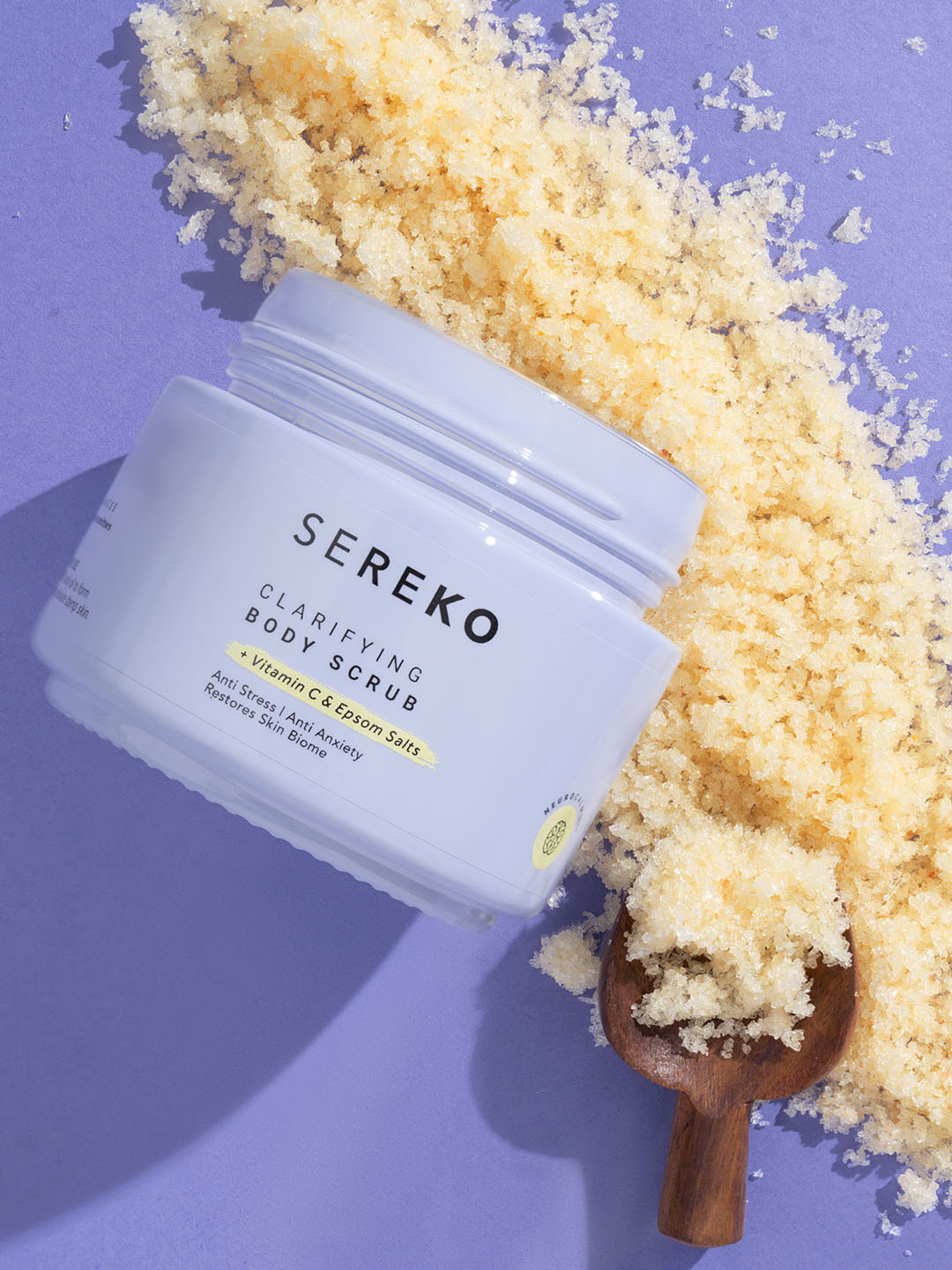 

SEREKO Exfoliation Body Scrub with Vitamin C & Epsom Salts Removes Tan & Dead Skin, Yellow