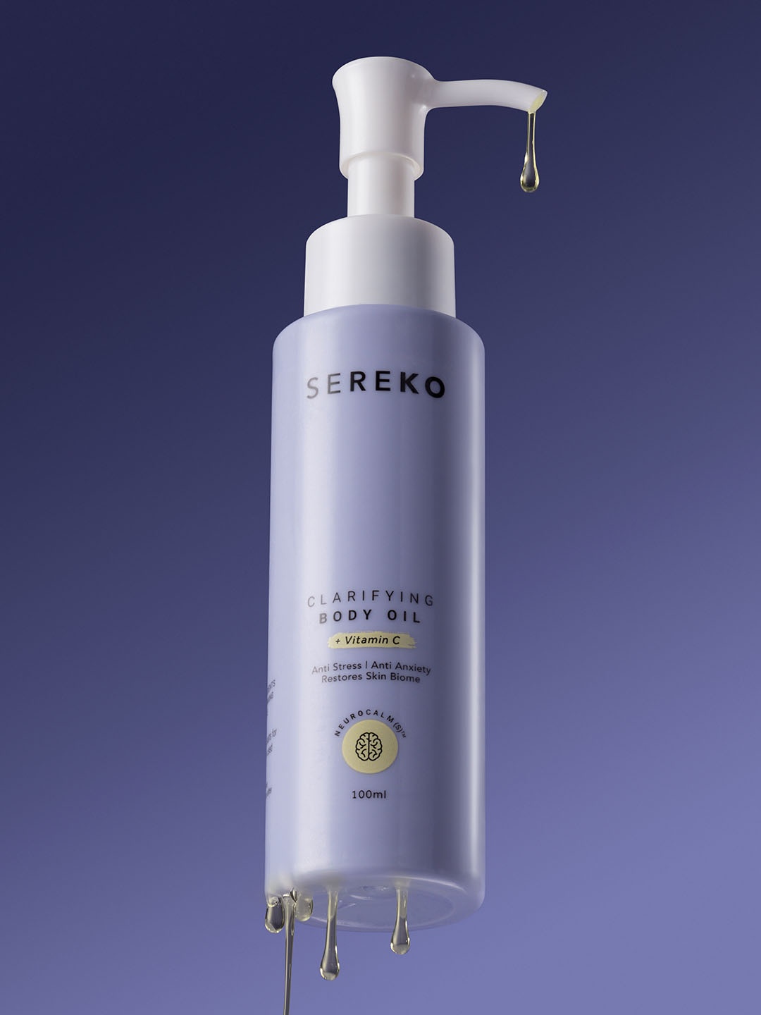 

SEREKO Body Massage Oil with Vitamin C & Almonds for Brighter & Glowing Skin, Purple