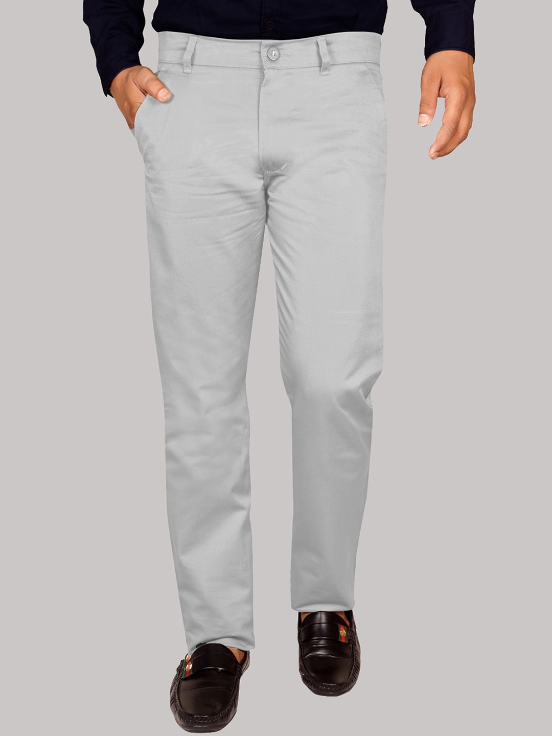 

Jb Just BLACK Men Urban Slim Cotton Trousers, Off white