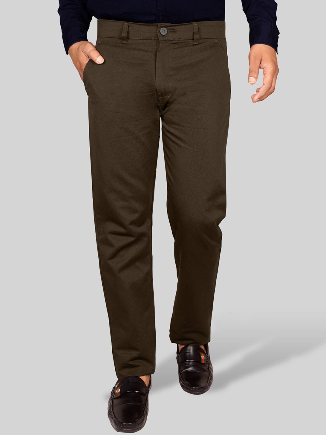 

Jb Just BLACK Men Urban Slim Cotton Trousers, Coffee brown