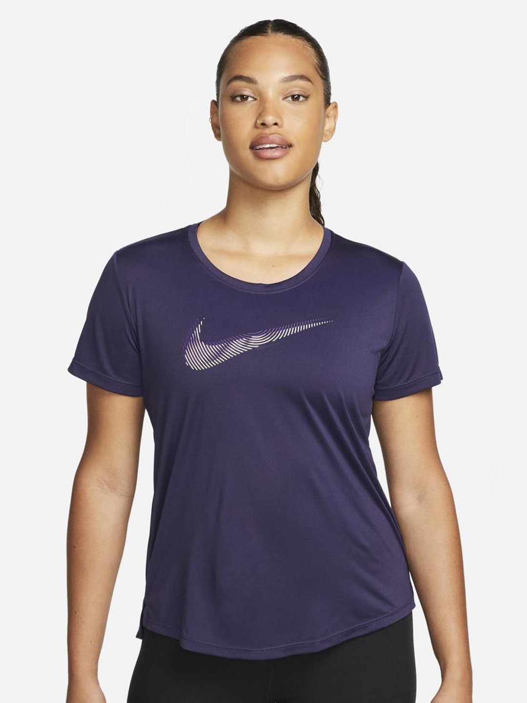 

Nike Dri-FIT Swoosh Running T-Shirt, Purple
