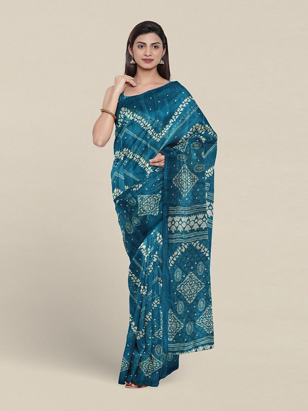 

Pothys Floral Printed Saree, Blue