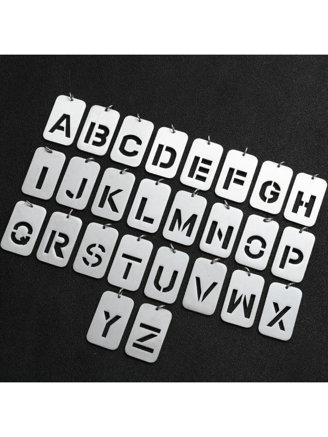 

SALTY Stainless Steel Dainty Alphabet Pendant - V, Silver