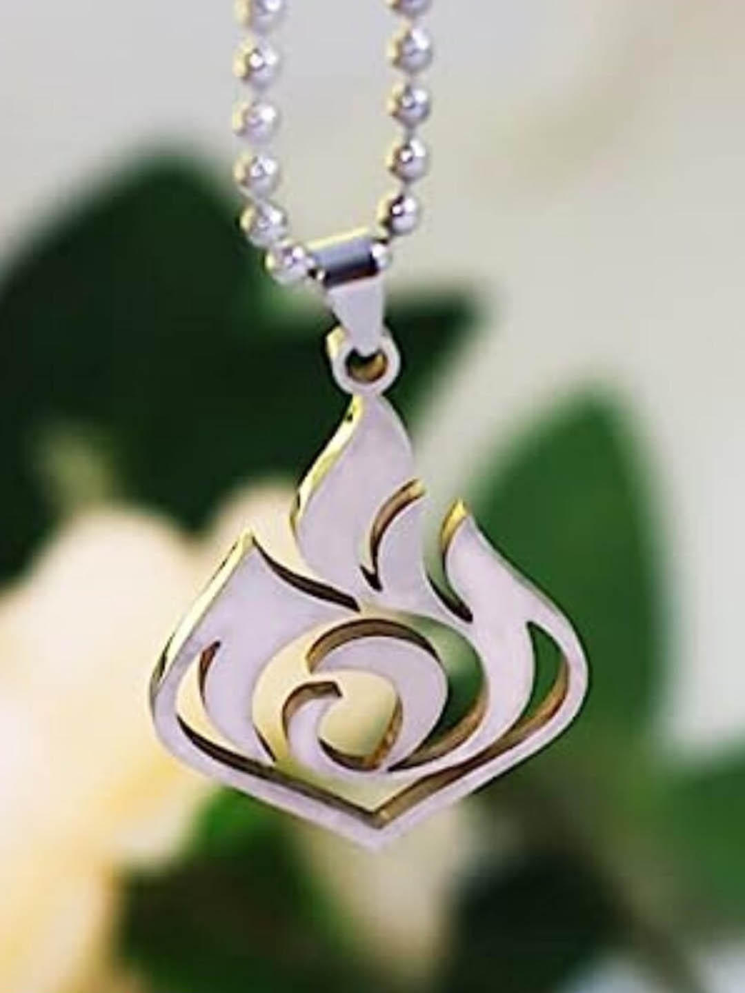 

SALTY Stainless Steel Playful Steel Swagger Pendants With Chains, Silver