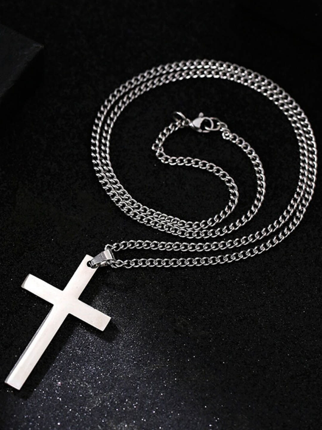 

SALTY Stainless Steel Sacred Crossroads Pendant With Chain, Silver