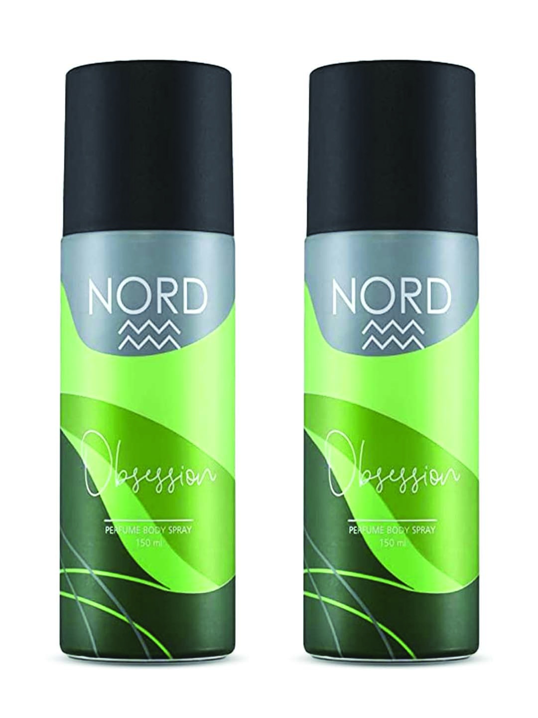 

NORD Set Of 2 Deodorant Body Spray For Men, Green