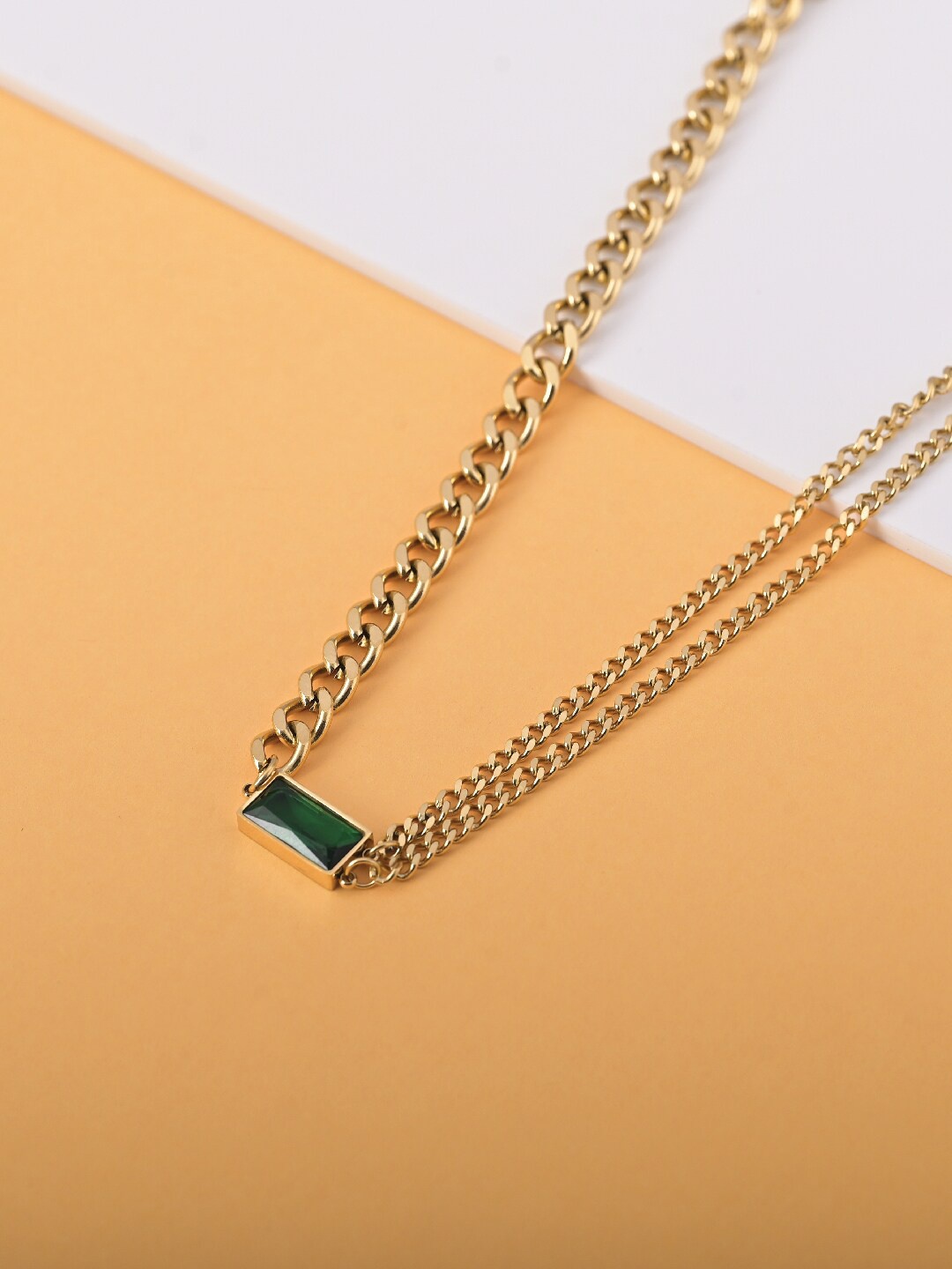 

PALMONAS Gold-Plated Layered Necklace