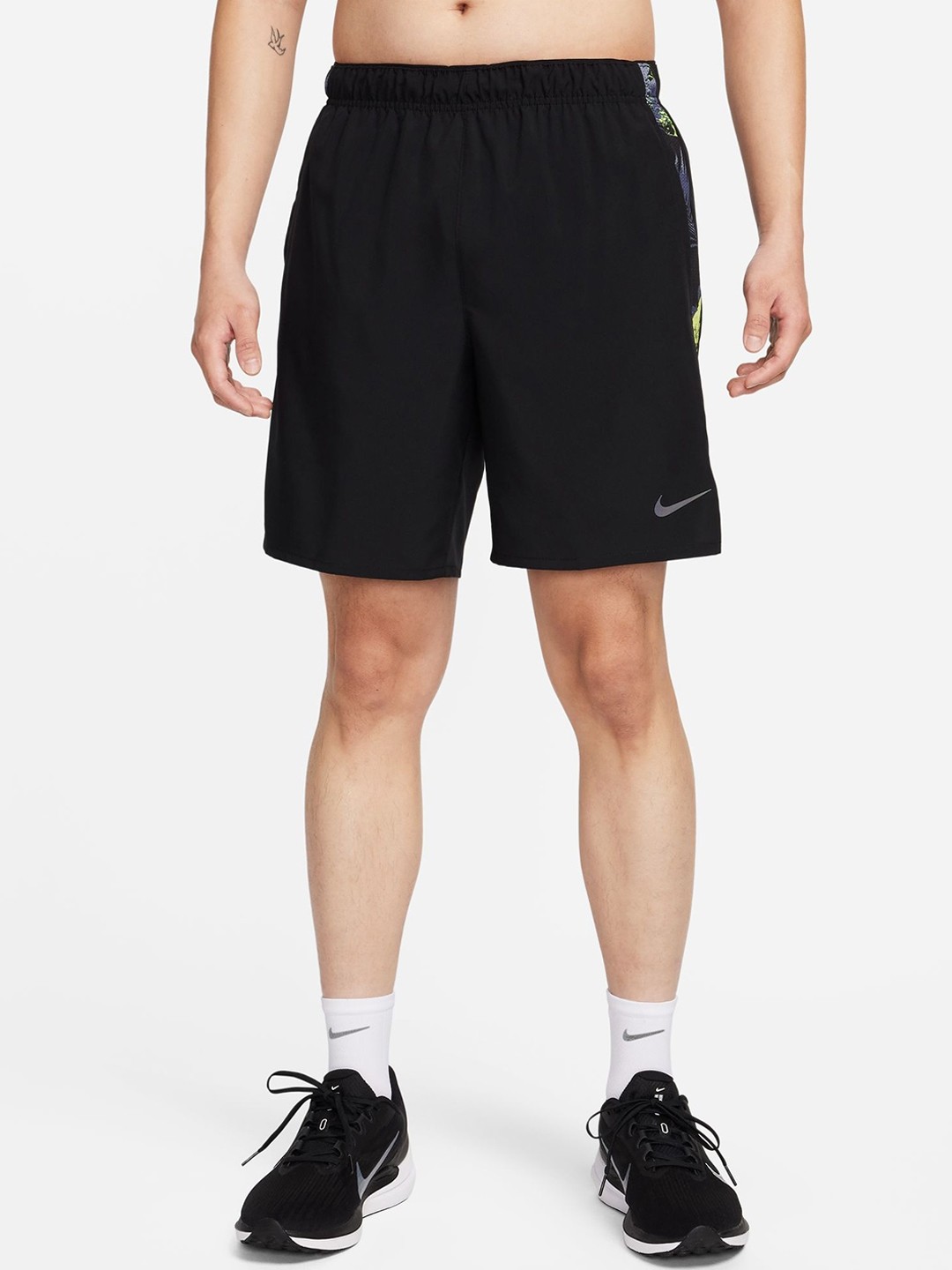 

Nike Men Brand Logo Printed Detail Shorts, Black