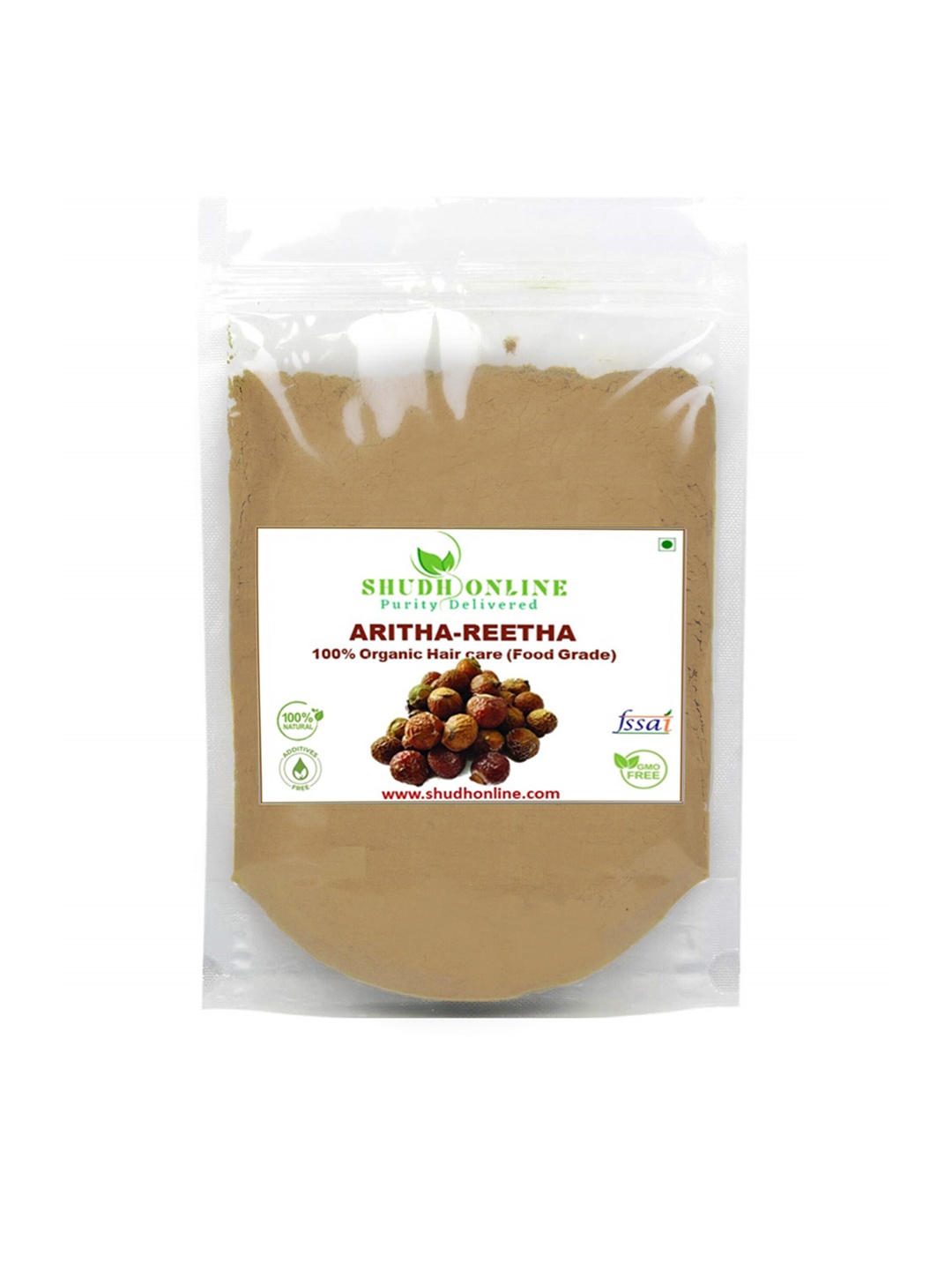 

Shudh Online Organic Reetha Powder 2 Kg, Brown