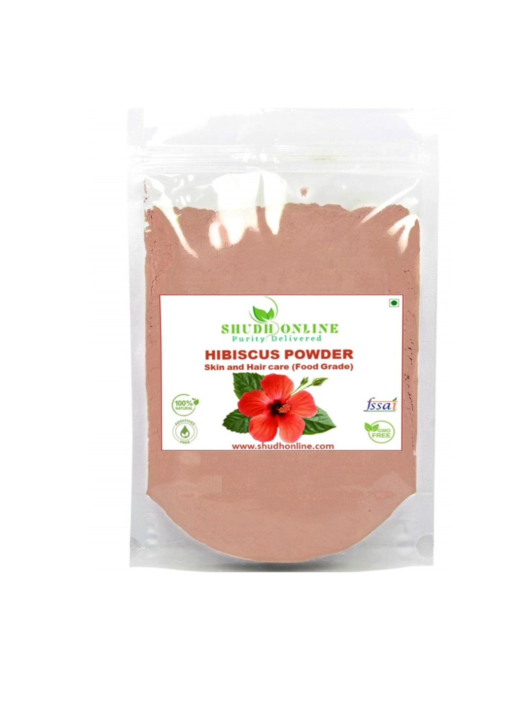 

Shudh Online Natural Hibiscus Powder For Hair Growth, Red