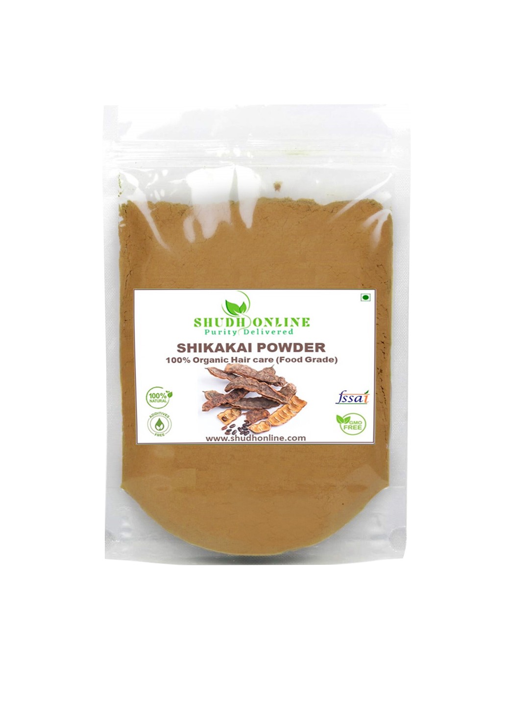 

Shudh Online Natural Organic Shikakai Powder - 500 g, Brown