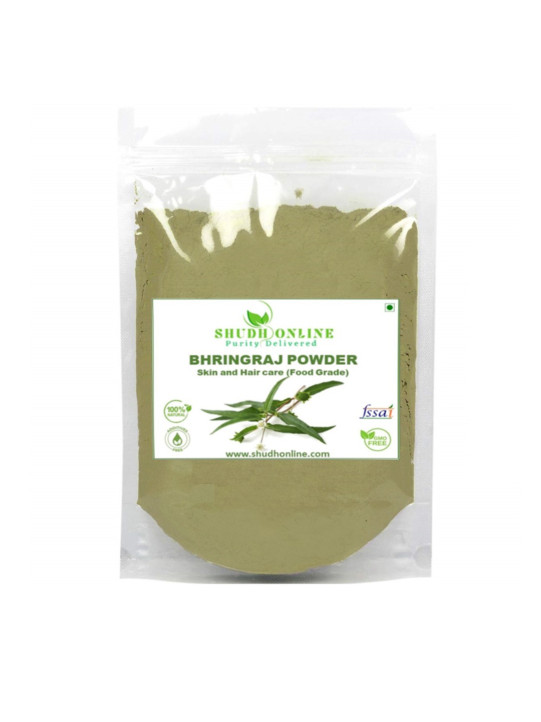 

Shudh Online Natural Organic Bhringraj Powder - 2000 g, Green