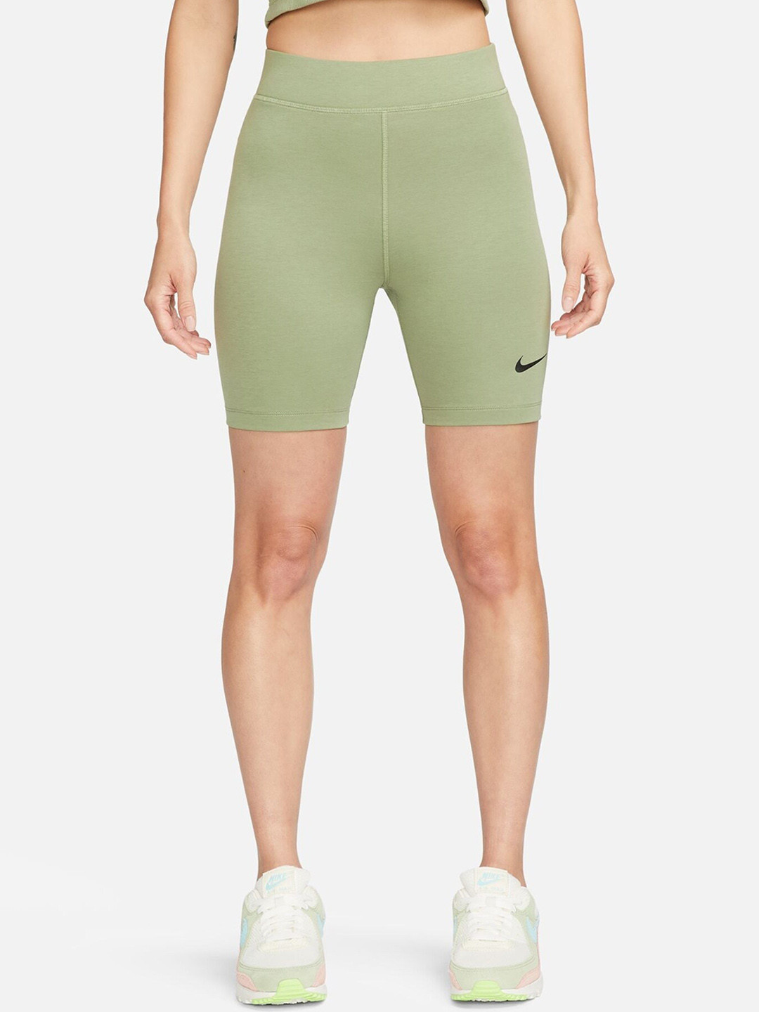 

Nike Women Sportswear Classics High-Waist 8 Biker Sports Shorts, Green