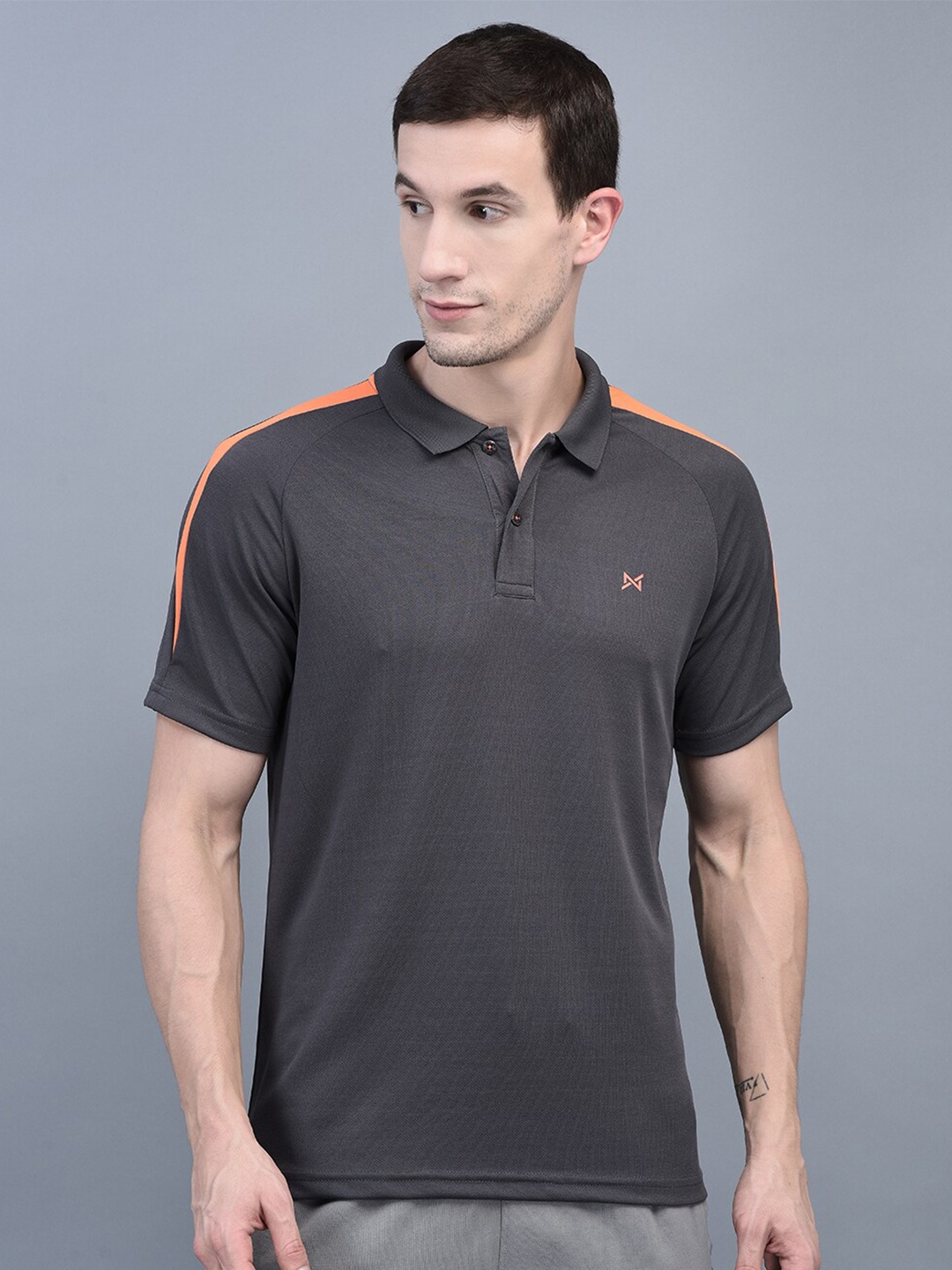 

Force NXT Men Anti-Viral Anti-Odour Polo Sports T-shirt, Charcoal