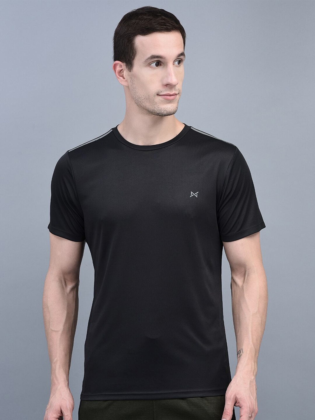 

Force NXT Men Anti-Viral Anti-Odour Cool Sports T-Shirt, Black