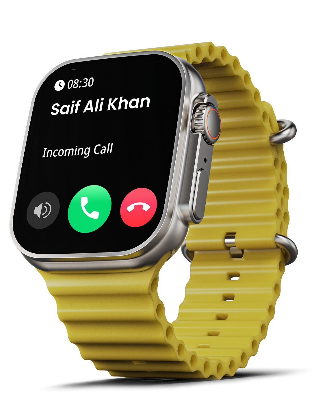 

Boult Crown 1.95'' Screen Smartwatch With BT Calling, Yellow