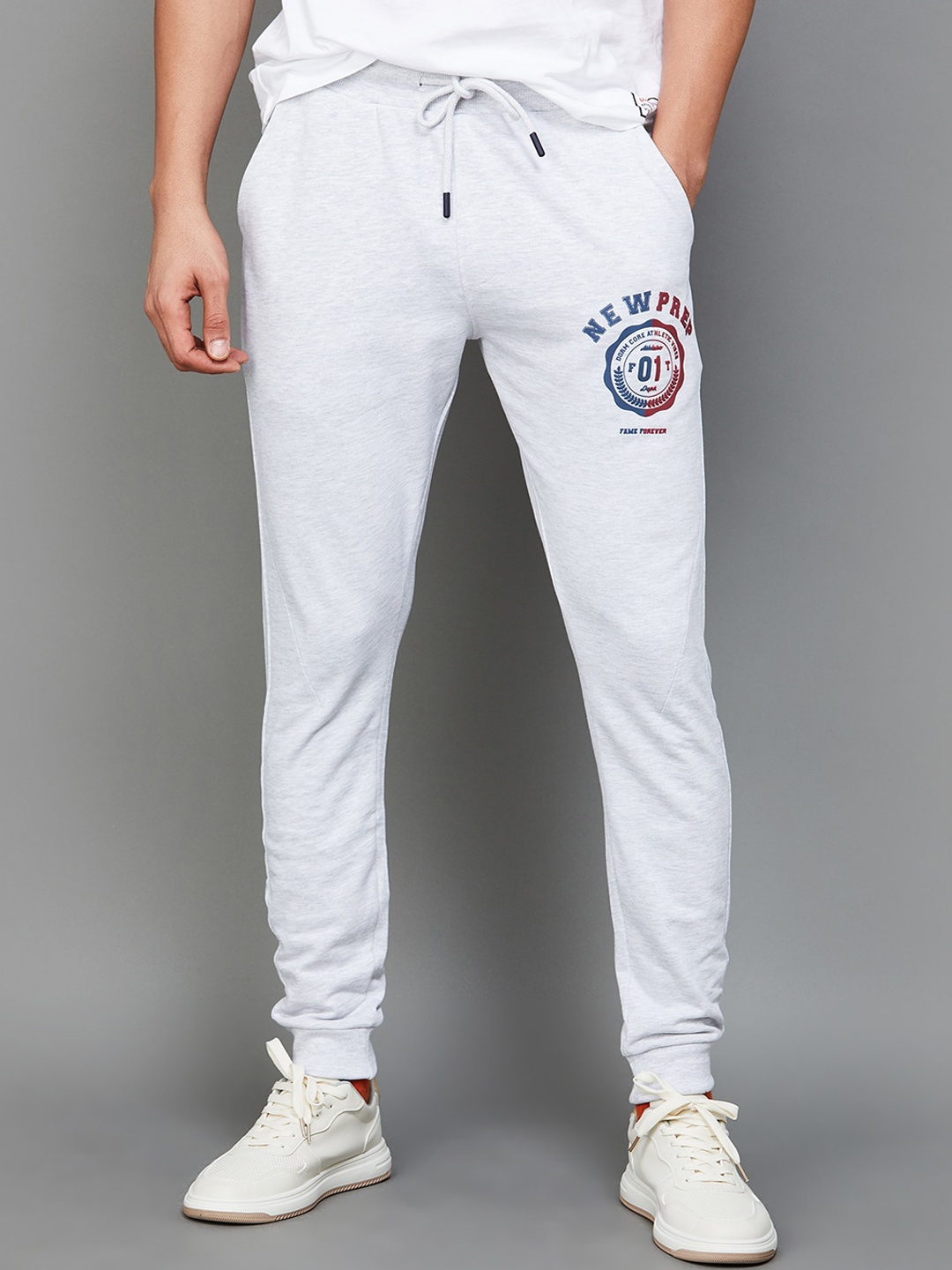 

Fame Forever by Lifestyle Men Typography Printed Cotton Joggers, Grey