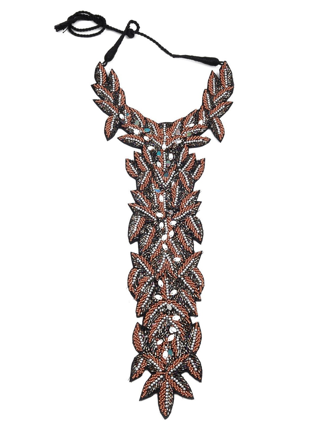 

ODETTE Minimal Beaded Necklace, Black