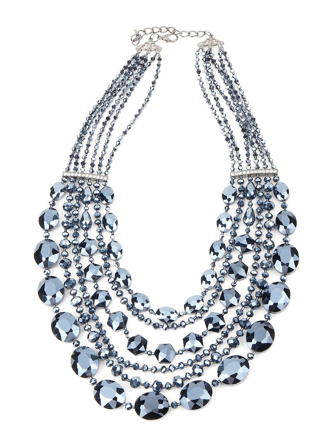 

ODETTE Crystal Layered Necklace, Blue