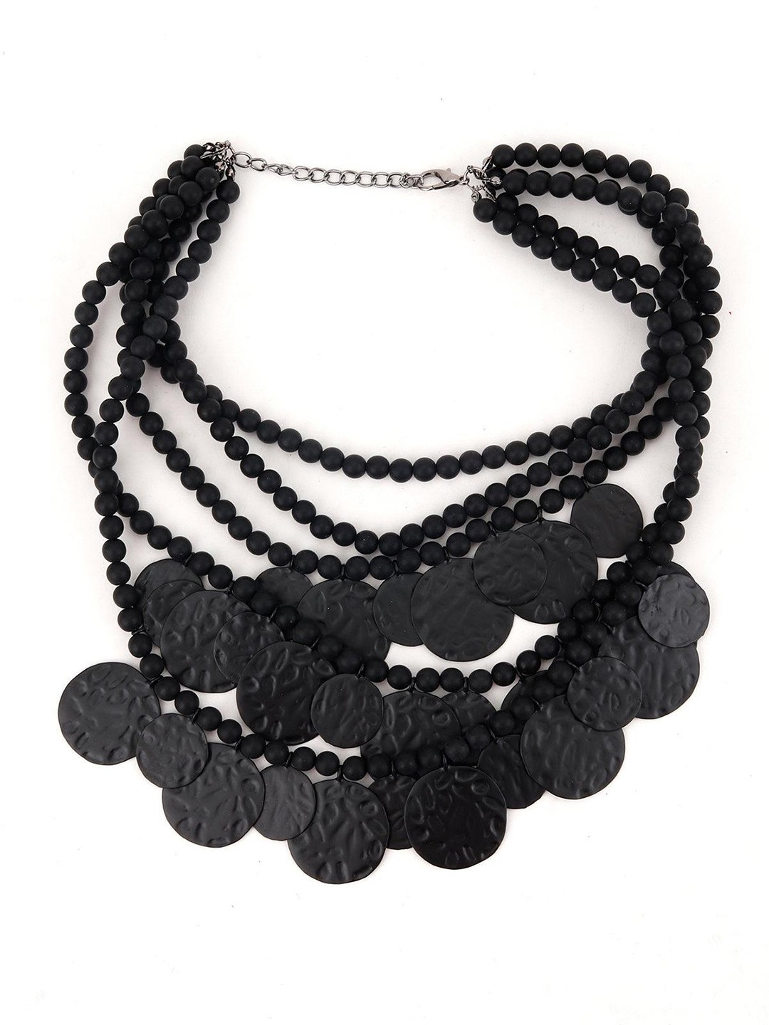 

ODETTE Pearl Beaded Layered Necklace, Silver