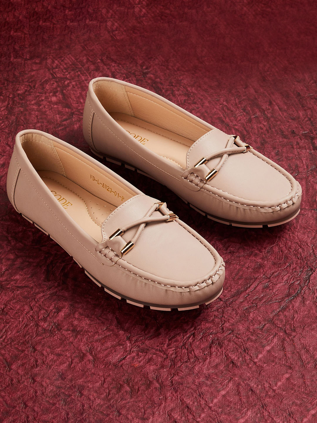 

CODE by Lifestyle Women Buckled Slip On Loafers, Pink