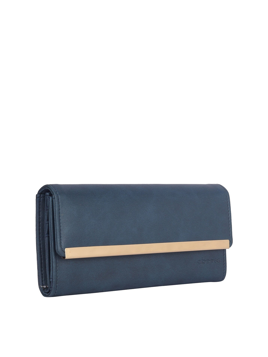 

abeeza Leather Two Fold Wallet, Blue