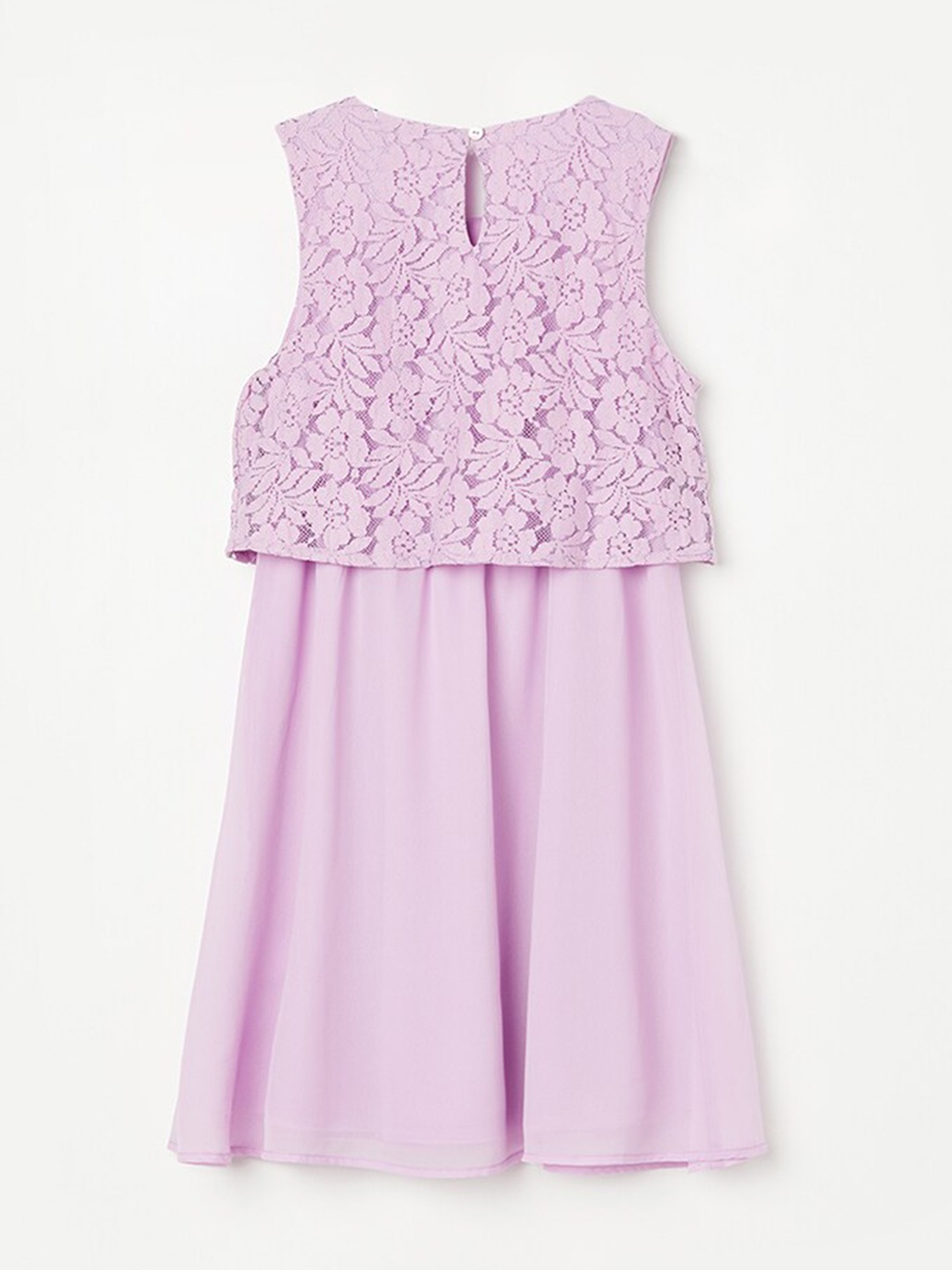

Fame Forever by Lifestyle Girls Round Neck A-Line Dress, Purple