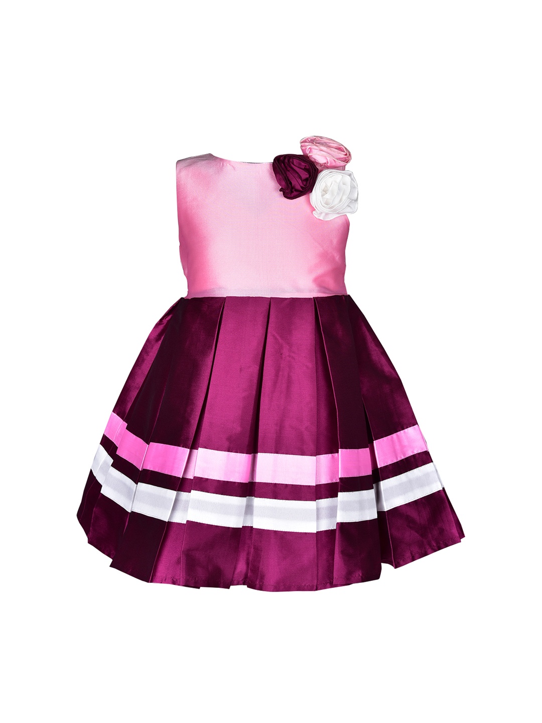 

A Little Fable Girls Purple Rosette Dress