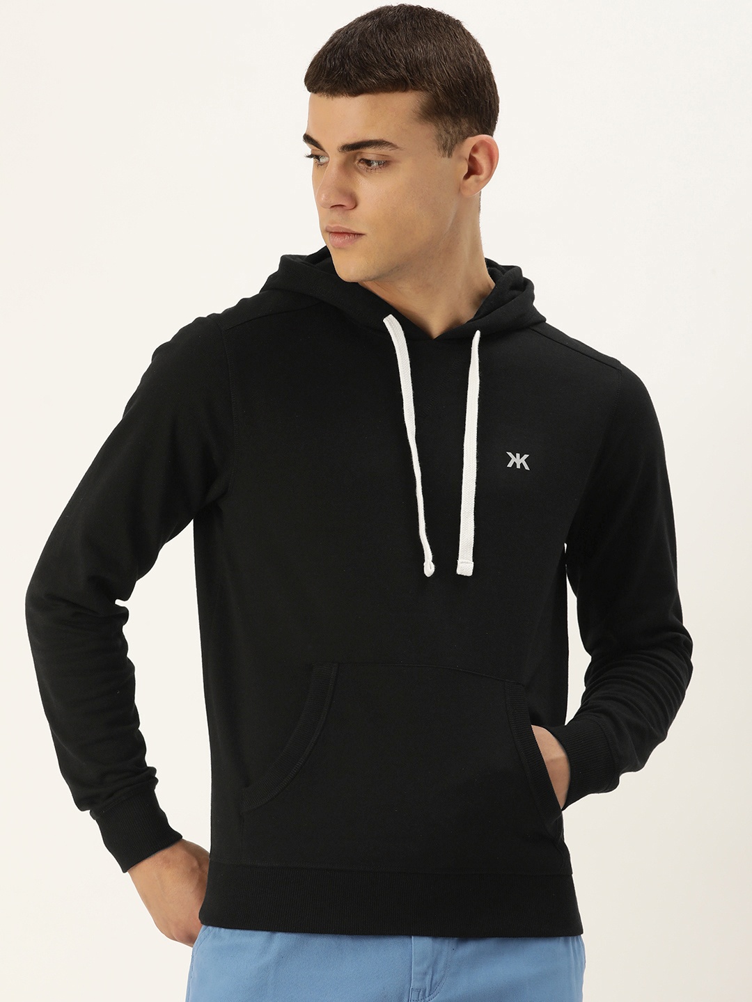 Kook N Keech Men Solid Hooded Sweatshirt